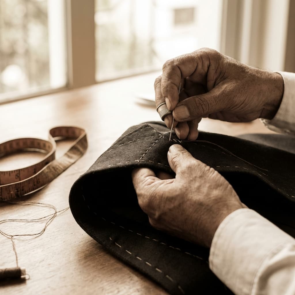 Master tailor stitching